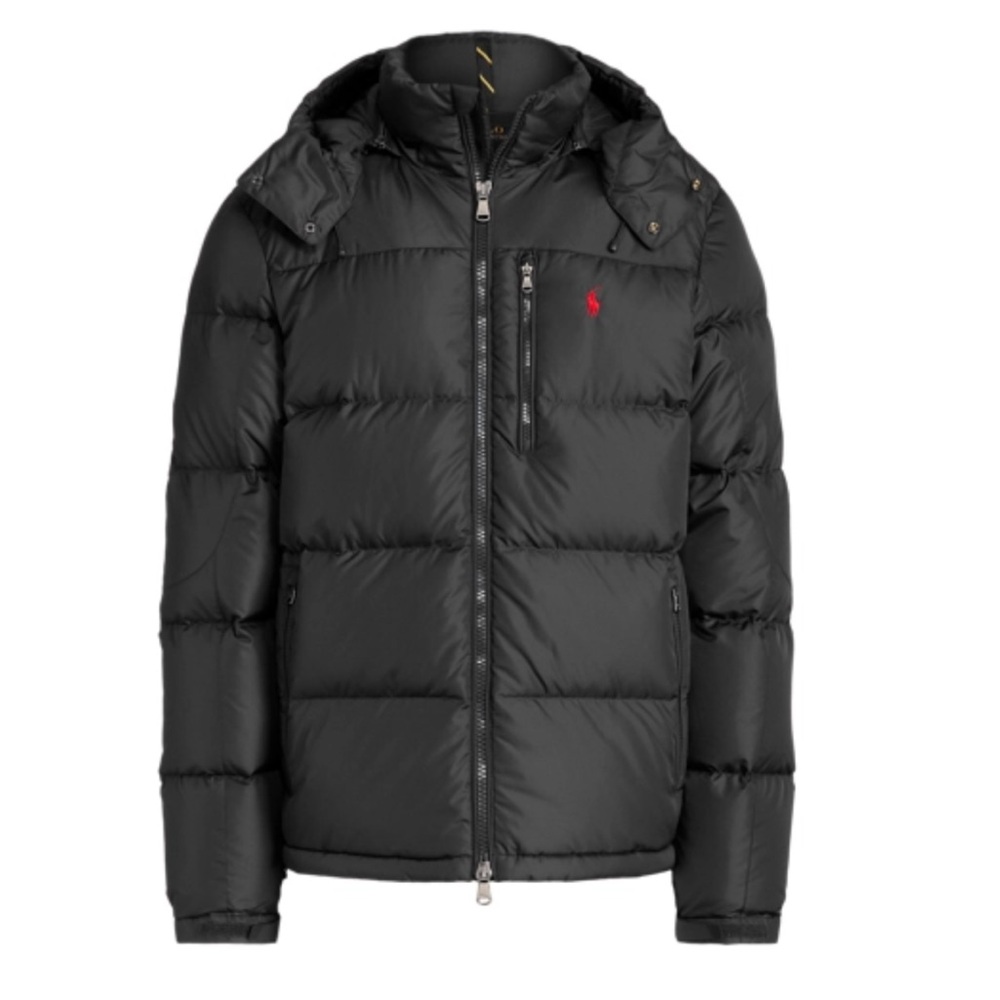 Polo Ralph Lauren the Gorham Down Jacket Polo Black Puffer Jacket coat w Hood
